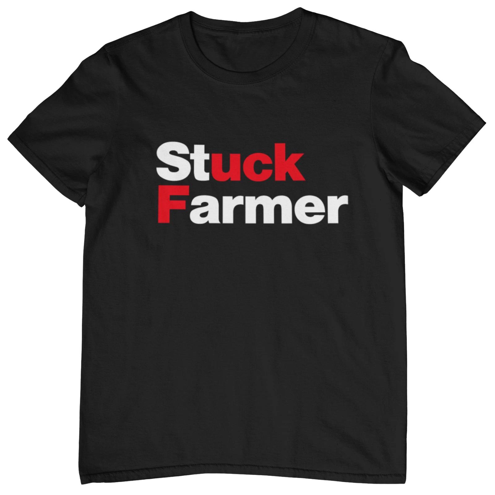 Stuck Farmer T-Shirt (F%ck Starmer Labour Tory Conservative anti pro farmers tax L