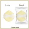 Mochi Double Ribbon Air Cushion Puff: Thick Marshmallow Soft Makeup Sponge, Non-Absorbent.