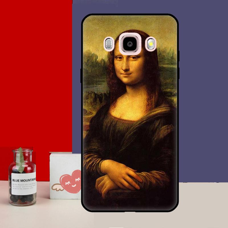 Mona Lisa Case For Samsung Galaxy J3 J5 J7 2016 A3 A5 2017 A6 A7 A8 A9 J8 J4 J6 Plus 2018 Back Cover