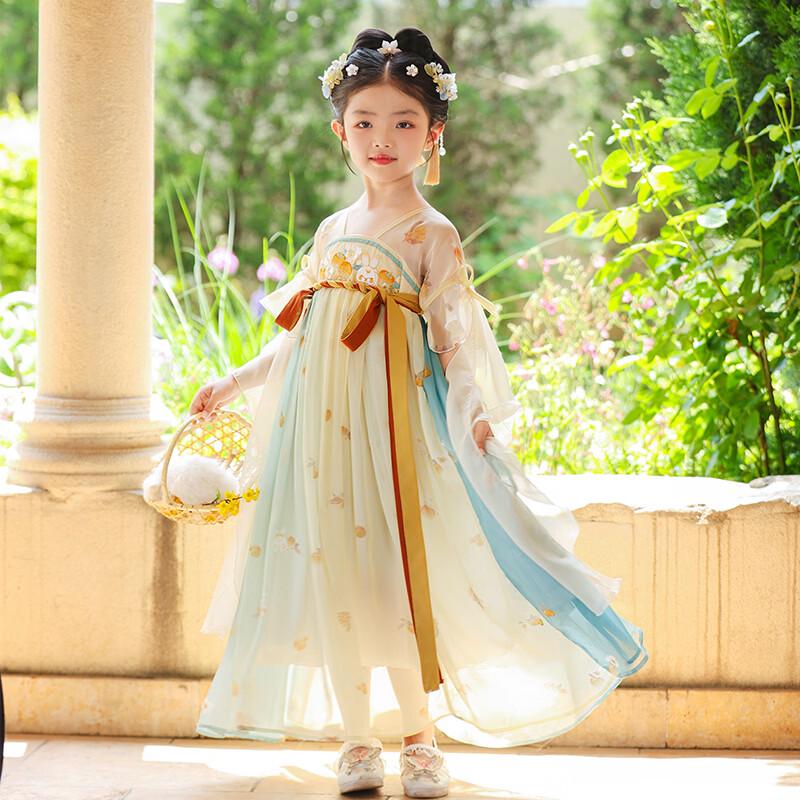 Anneyol Girls' Summer Hanfu Princess Dress