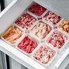 Enhanced Food-Grade Refrigerator Freezer Box with Thickened Meat Compartment