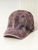 New Men's and Women's Couples Personalized Ripped Baseball Cap Washed Denim Curved Brim Duck Tongue Sun Hat Outdoor Travel