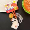 Cartoon Roast Duck Keyring Funny Roast Chicken Keychain  Bag Hanging