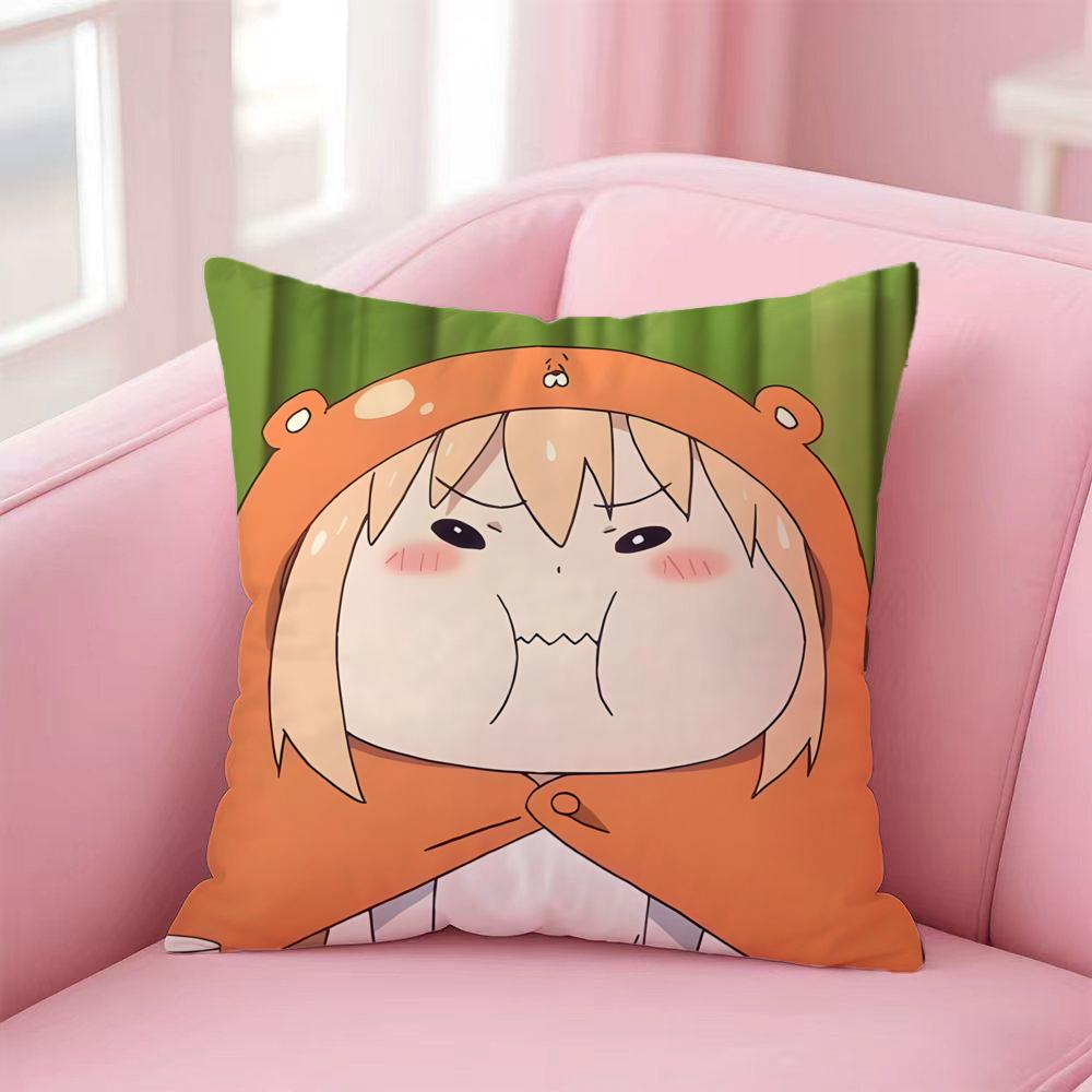 Fashion HHimouto Umaruchaning Cushion Cover Premium SkinFriendly Pillow Case MultiPurpose for Home Office Travel