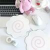 1PC Simple and Cute Soft Mouse Pad, Fish Cake Pattern, Mouse Pad, Student Desktop Decoration Pad, Suitable for Back To School