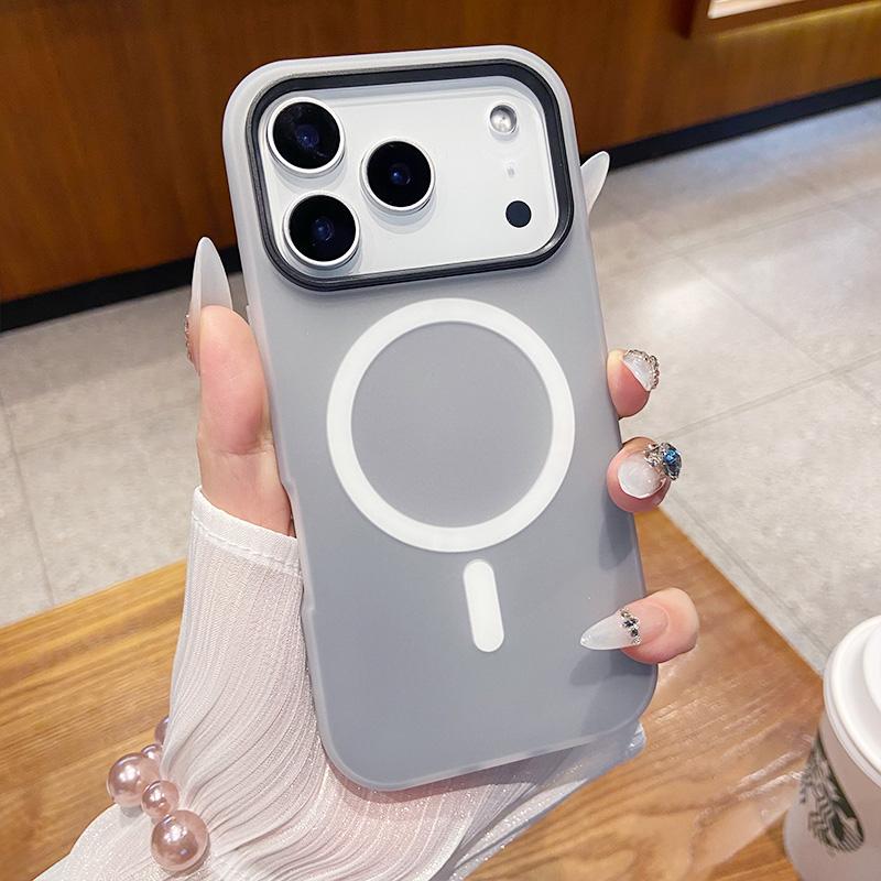 Luxury 2 in1 Candy Magnetic Wireless Charging Case for IPhone 17 Air 12 13 14 15 16 Pro Max TPU+PC Shockproof Bumper Cover