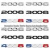 Neue Peugeot Autoembleme: 2008, 3008, 4008, 5008 Modifizierte 3D-Heckklappenaufkleber.