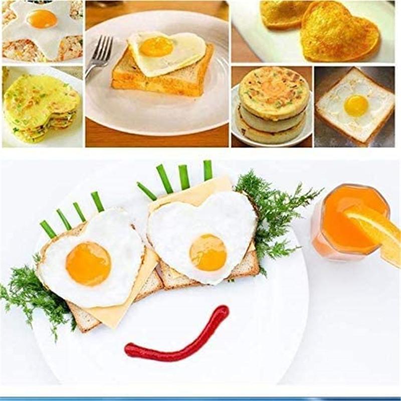 1pcs Silicone Non Stick Fantastic Seven Holes Egg Pancake Maker Ring Kitchen Baking Omelet Moulds Flip Cooker Egg Ring Mold