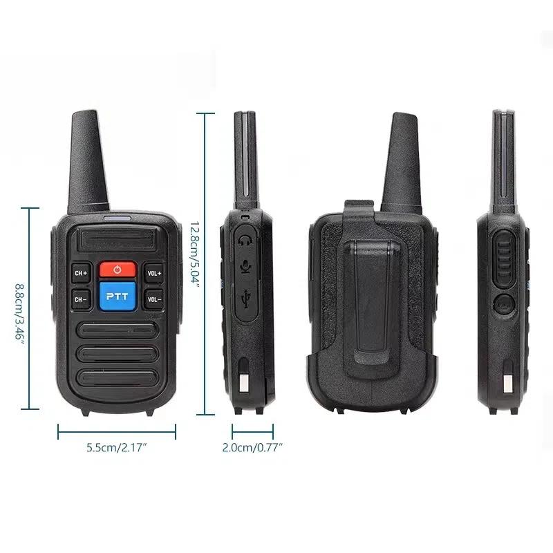 Mini-Walkie-Talkie Zwei-Wege-Funkgerät Kompaktes Kommunikationsgerät für Restaurant Hotel KTV Kleine Größe Einfach zu bedienen