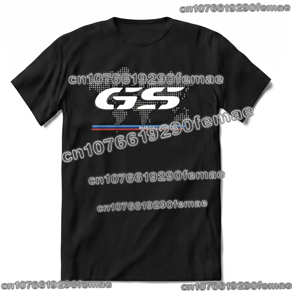 Summer New Hot Sale Motorrad RGS RGS ADV Motorcycle Fan Cotton T Shirt Unisex Street Casual Fashion Trendy Streetwear Top