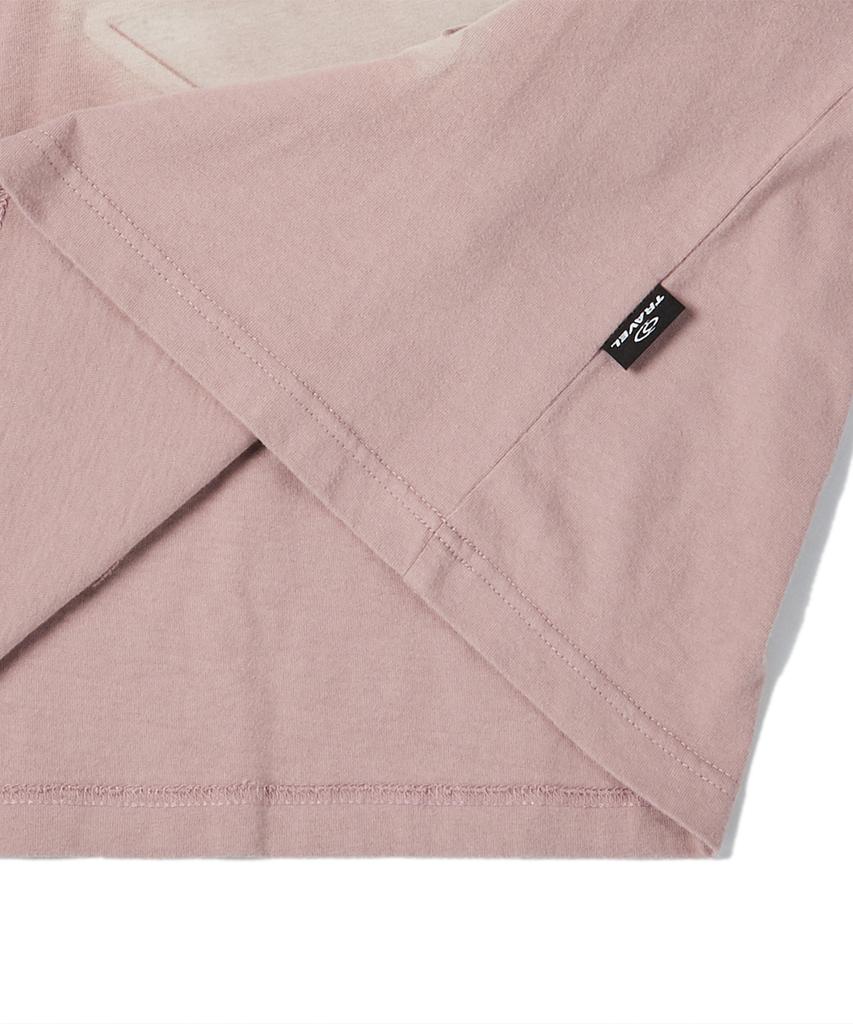 TRAVEL Embossed Star Long Sleeve Gloomy Pink
