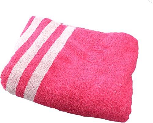 Marushin Beach Towel, Deformation, Pink, Approx. 120 x 190 cm, with Storage Pocket, 0365074200