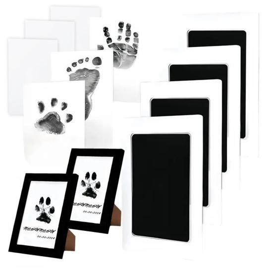Inkless Paw Print Kit Clean Touch Ink Pads And Imprint Cards No Mess Paw Print Impression Set for Dogs Cats Nose Print Footprint Keepsake