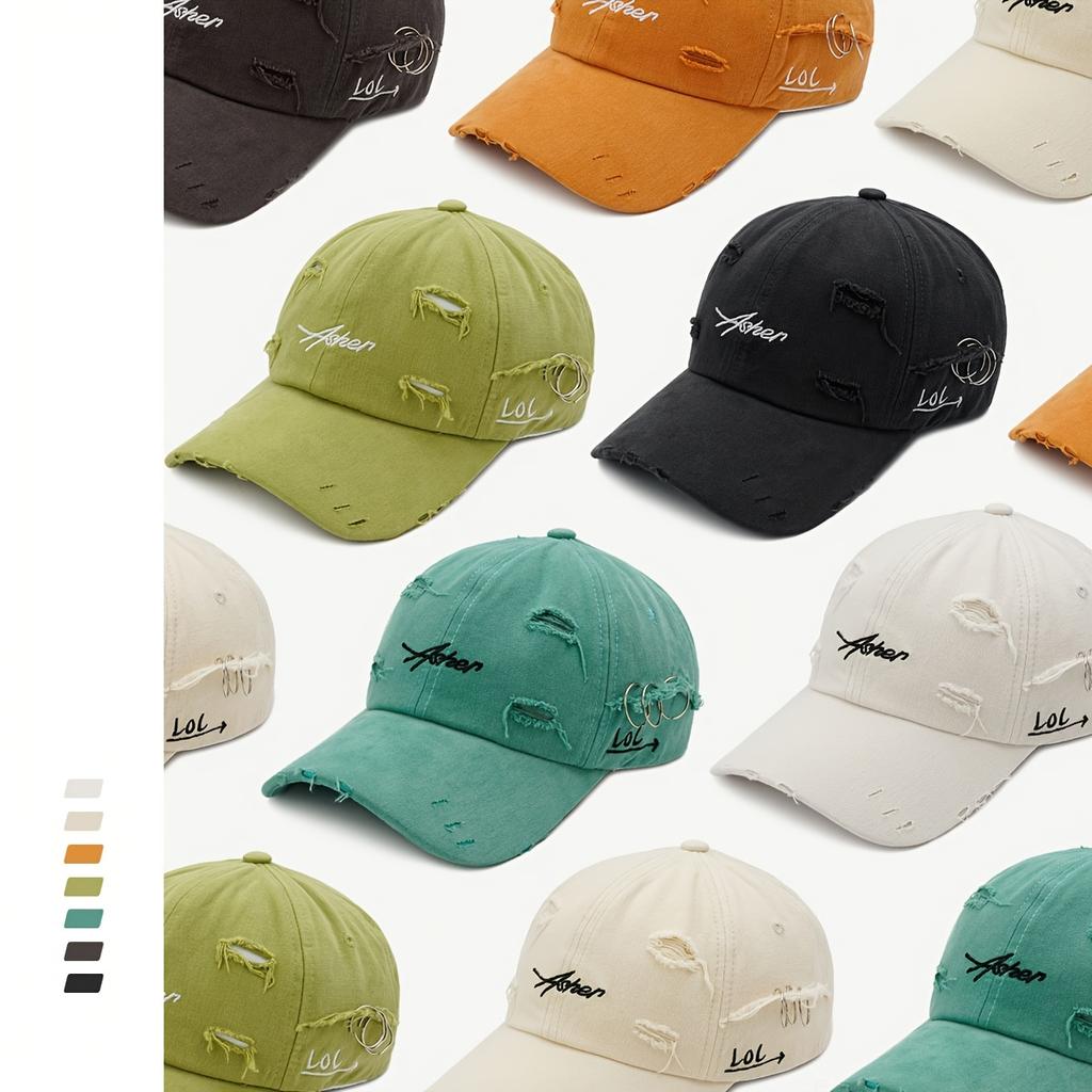 Colorful Candy Simple Baseball Cap, Adjustable Brim Versatile