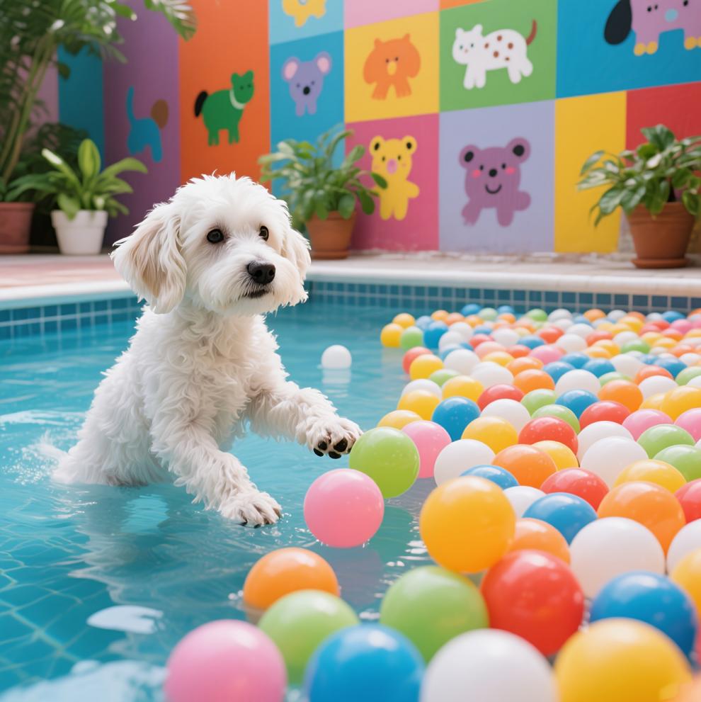 Hundespielzeug Bälle mit Aufbewahrungsbeutel 7 Helle Farben Zerdrückfest Tolles Spielzeug für Zelte Pools Party Verhindert Beißschäden Haustierspielzeug