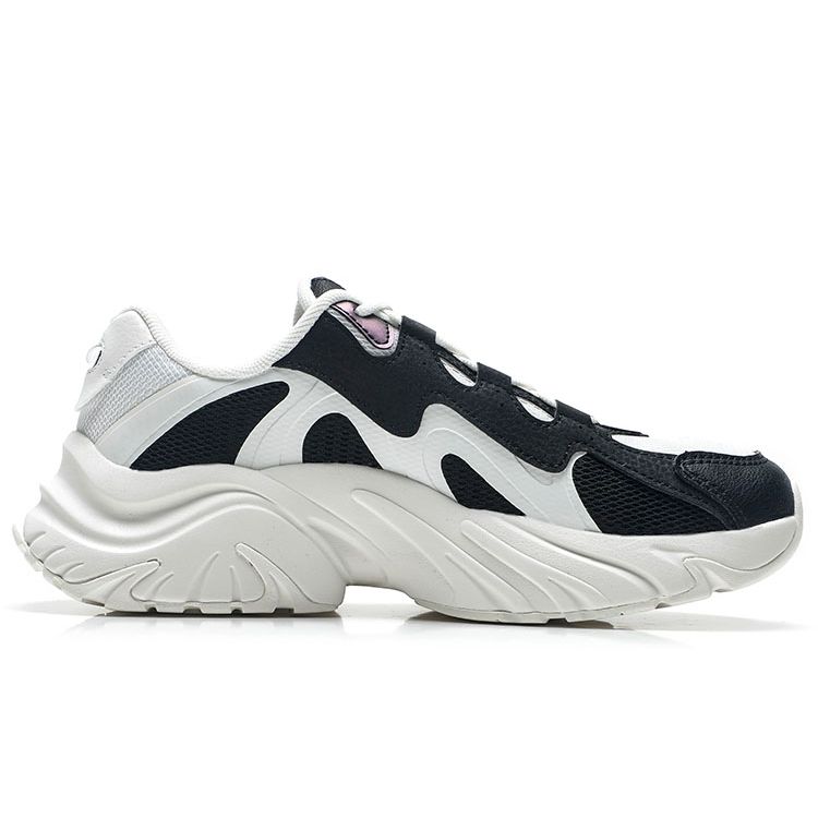 Anta Seria Lifestyle Tkanina Skóra Syntetyczna Casual Wygodne Antypoślizgowe Niskie Buty Codzienne Kobiety sneaker Biały Czarny 122338884-2