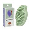 Dual Sided TPR Pet Bath Brush, Dry & Wet Use Grooming Massage Brush for Dogs & Cats