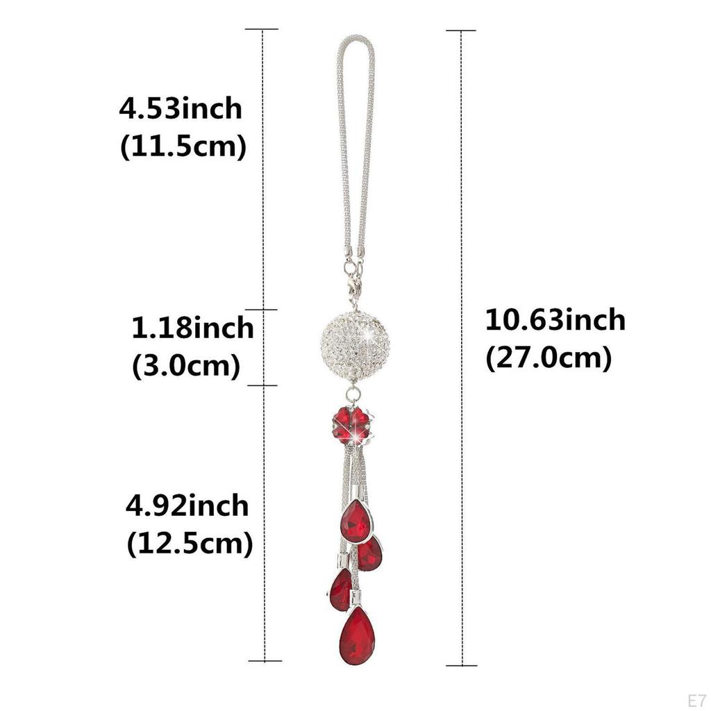Bling And Drops Car Accessories, Decoration Pendant Crystal Rhinestone Shiny Ornament