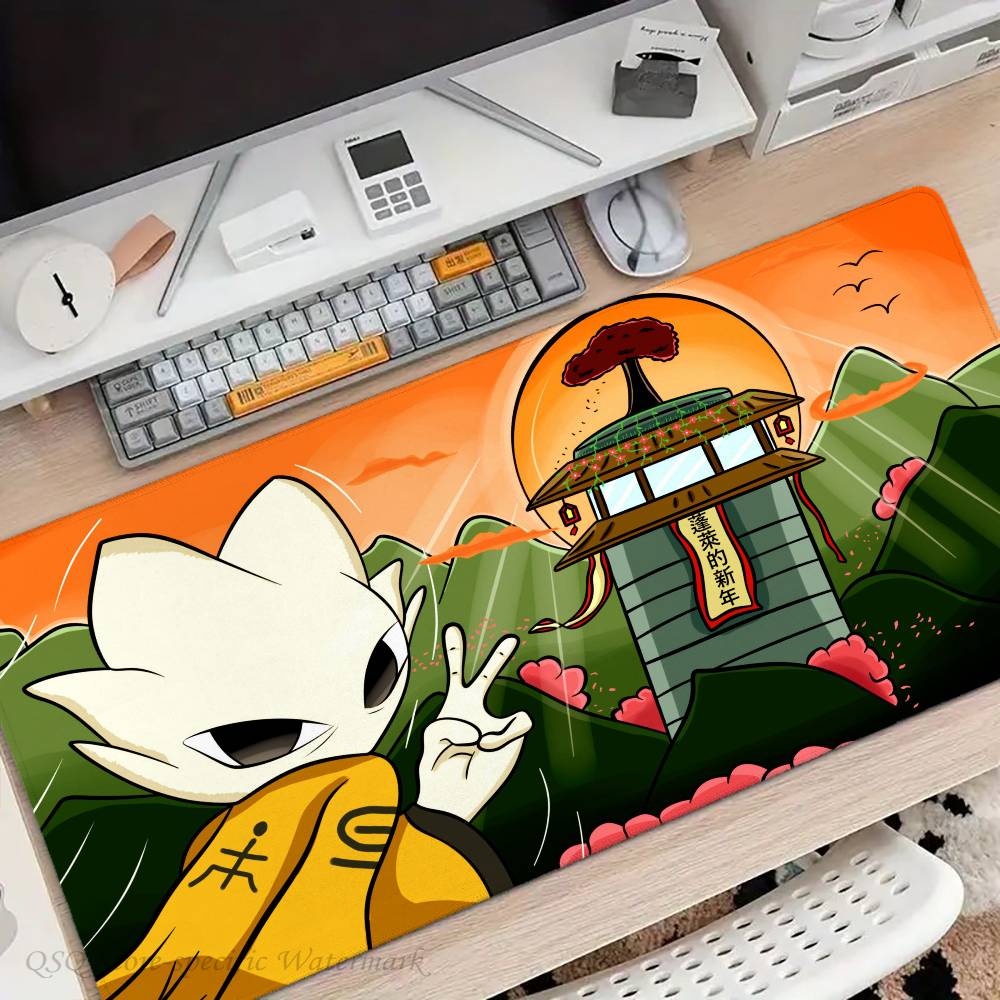 Nine S-Sols Anime Game Mousepad Non-slip Suitable For Office Computers Laptops E-sports Game Desk Mats XXL Keyboard