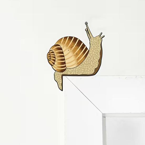 1 Pair Wooden Snail Door Topper Vintage Snail Shape Door Corner