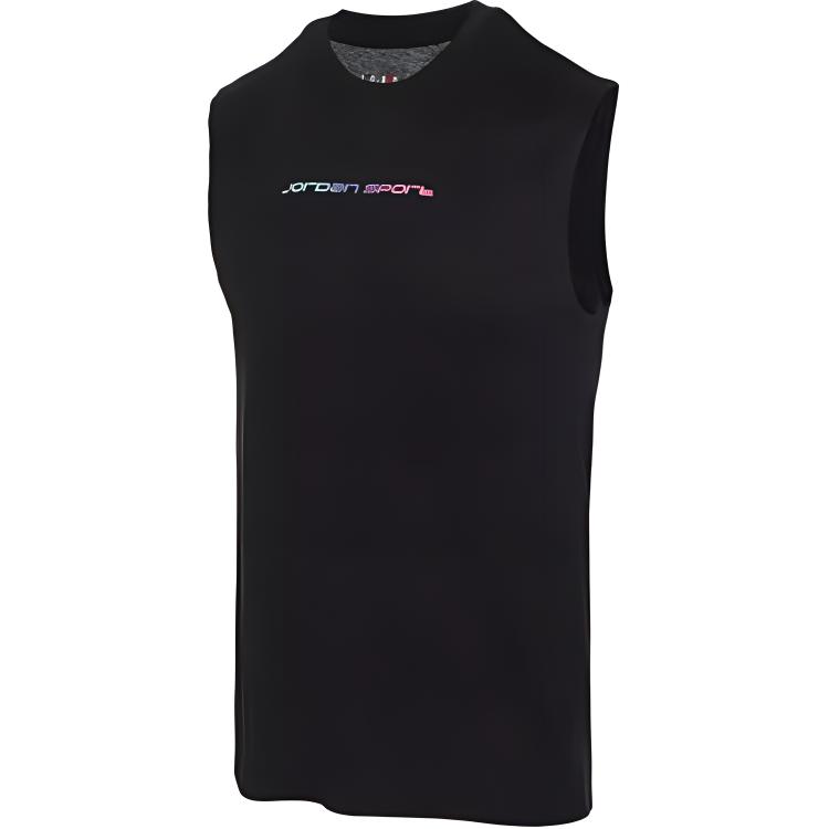 

Jordan Логотип с круглым вырезом, мягкий, удобный, повседневный, спортивный, быстросохнущий, без рукавов, жилет для мужчин, черный HF6590010 S