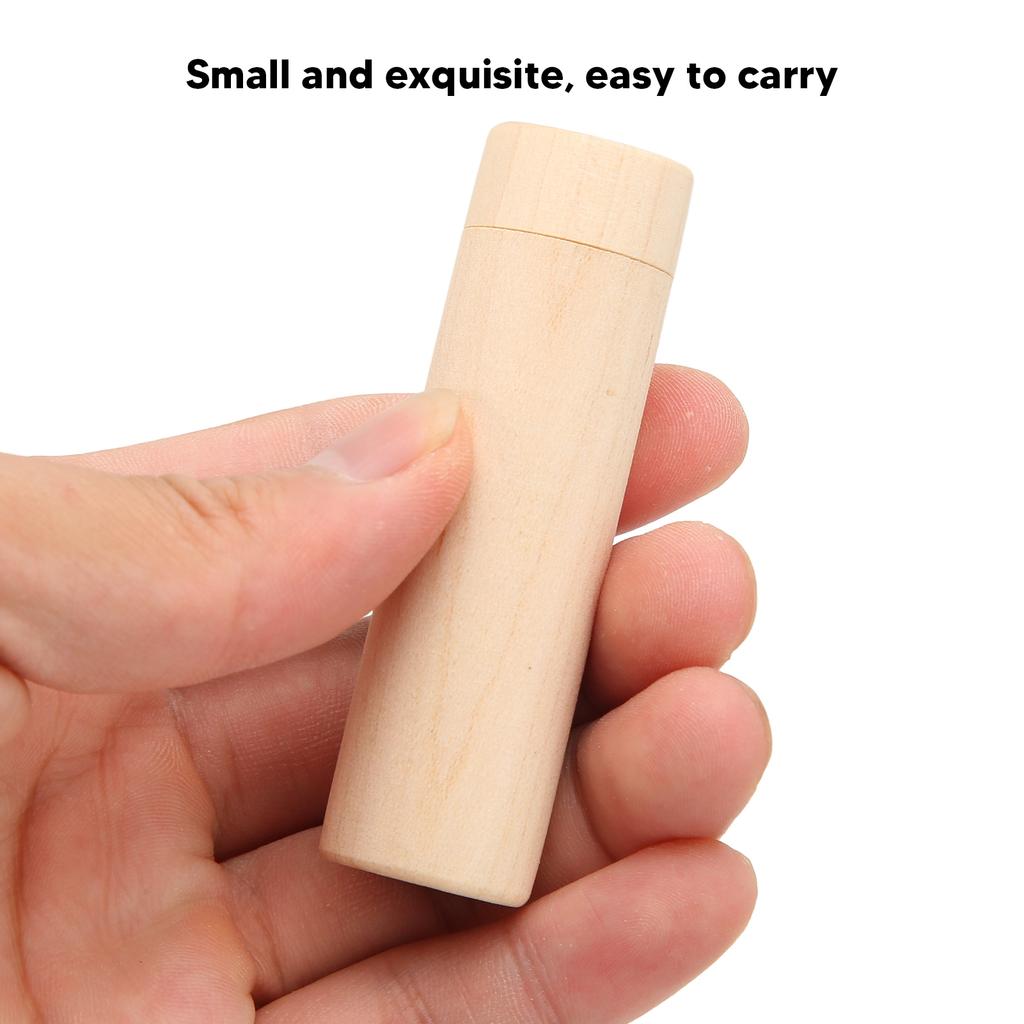 Wood Essential Oil Diffuser Cylinder Shape Sleep Helping Portable Wood Aromatherapy Diffuser