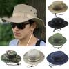 Summer Camo Fisherman Casual Bucket Camping Hiking Travel Fishing Mountaineering Sombrero Sun Shade