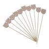 100PCS Disposable Cocktail Picks, Cute Panda Head Decor Bamboo Skewers, Long Food Picks for Sandwiches Burgers Fruits Desserts