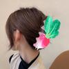 Fruit Theme Acrylic Hair Claw Clip For Women and Girl Ponytail Holder Strong Hair Grip With Vibrancy Color Daily Wear
