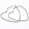 EK2095 New Fashion Hollow Peach Heart Earring Metal Plating Ornaments Simple Dangle Ear For Women Copper Brincos Jewelry