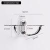 Aluminum Alloy Door Hook: Single/Double Wall, Bathroom & Kitchen Clothes Hanger