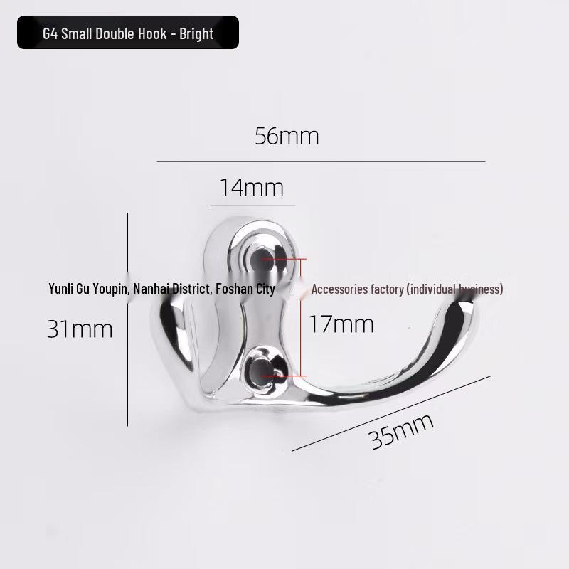 Aluminum Alloy Door Hook: Single/Double Wall, Bathroom & Kitchen Clothes Hanger