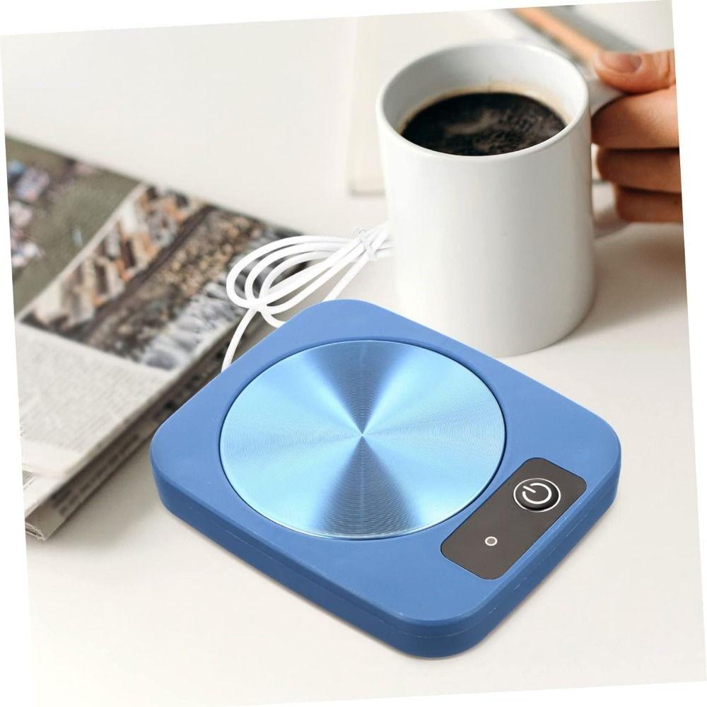 Safely Use Coffee Mug Cup Warmer Coaster Portable Water Cup Heater Safe Desktop Heating Plate  Home