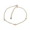 S925 Sterling Silver Zircon Small Round Palte Diamond Bracelet Female Japanese Style All-Matching Light Luxury Minority Thin Bracelet