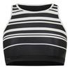 Womens/Ladies Stripe Crop Top