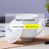 White Ceramic Lidded Office Mug