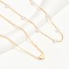 Two-Piece Minimalist And Cute Heart-Shaped Artificial Pearl Necklace for Women, with an Adjustable Chain. Suitable for Daily Wear And Party Occasions