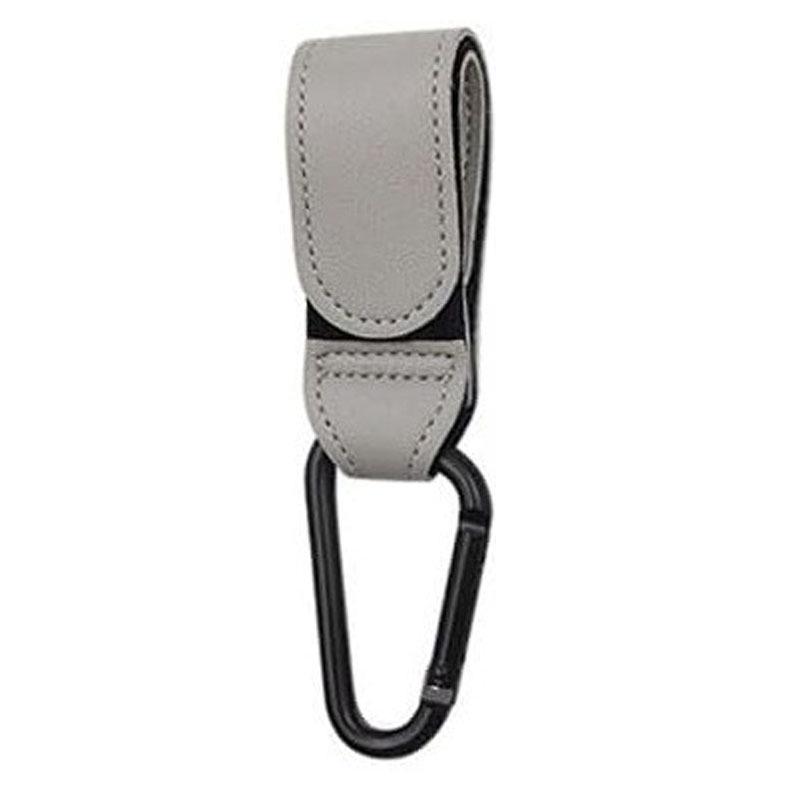 Universal Multifunctional Leather Stroller Hook with Magic Sticker - Fits Baby Strollers, Bicycles, and Electric Cars