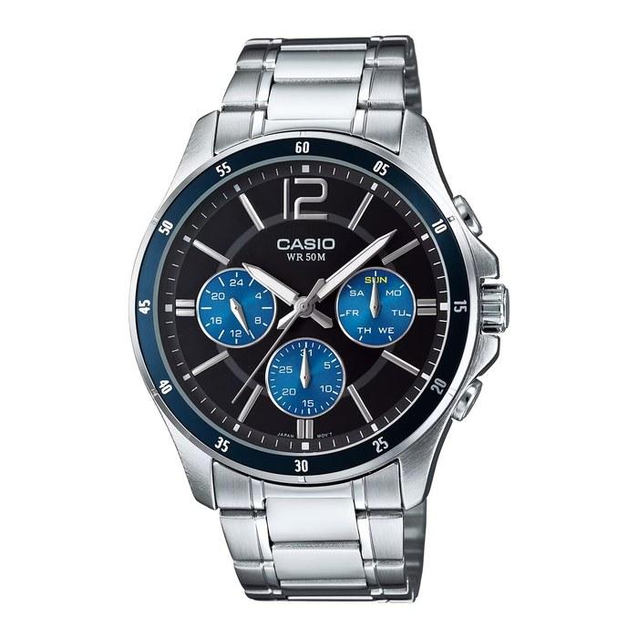 Casio Standard Quartz Men s Watch MTP-1374D-2AV Black x Blue