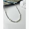 Titanium Steel Pearl Bead Chain Necklace For Men Women Hiphop Street Style Fashion Accessory