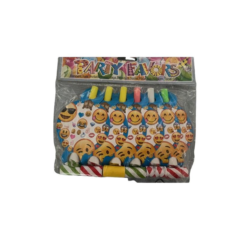 Emoji Party Tableware Set With Disposable Plates Cups Napkins And Tablecloth For Holiday Celebrations