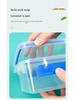 Rectangular Transparent Food-Grade Plastic Storage Box with Lid for Microwave and Refrigerator