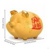 Piggy Bank Golden Pig Savings Decorative Money Box for Kids, Children, Desktop, Living Room,