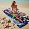 One Piece Stylish Digital Printing Beach Towel Quick‑Drying Absorbent Blanket for Beach Pool Gym Travel