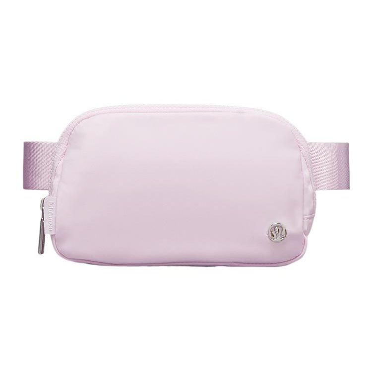 Lululemon Everywhere 1L Metal Logo Multifunctional Polyester Waist Bag Unisex Waist Bag Pink LU9AX2S-MEPK Pink,One Size