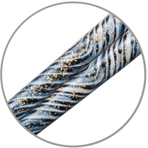 Pár japonských hůlek Shokei, modré, 23 cm, 38365