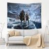 God of War Tapestry Floor Mat NonSlip Laundry Room Mat Laundry Decor Balcony Child Living Room Household Carpets