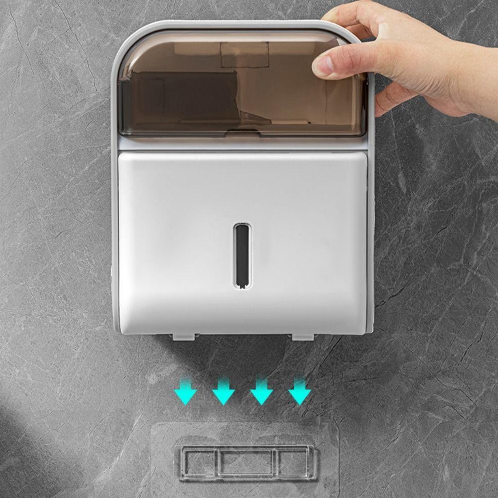 Multipurpose Wall-Mounted Tissue Box Waterproof Tissue Storage Rack Draw Tissue Box  Bathroom