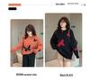 XHK2568 Plus Size Women's Winter Sweater - Hollow Out Butterfly Design, Soft and Cozy