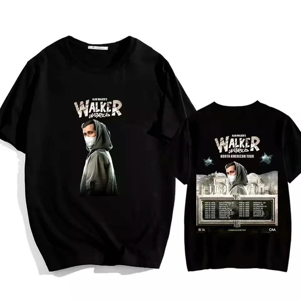

Футболка Alan Walker World Tour 2025 Для фанатов S-5XL Двусторонняя унисекс футболка XXXL